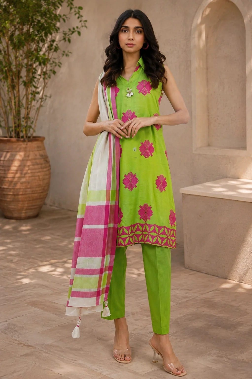 Alkaram 3-Piece Khadder