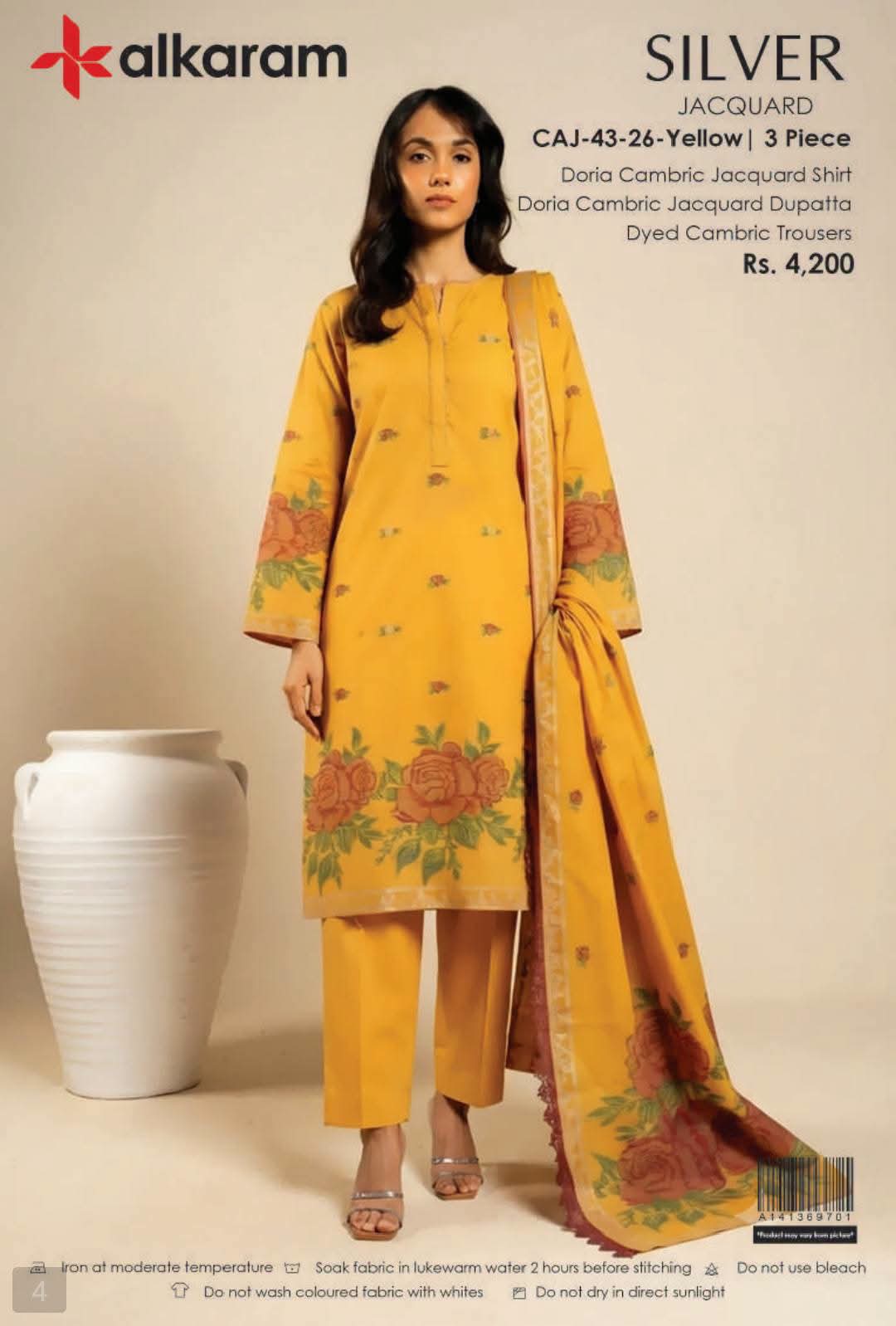 Alkaram 3 PC JACQUARD